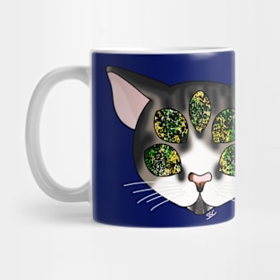 Black & White Galaxy Cat Mug